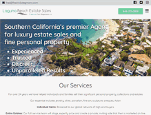 Tablet Screenshot of lagunabeachestatesales.com